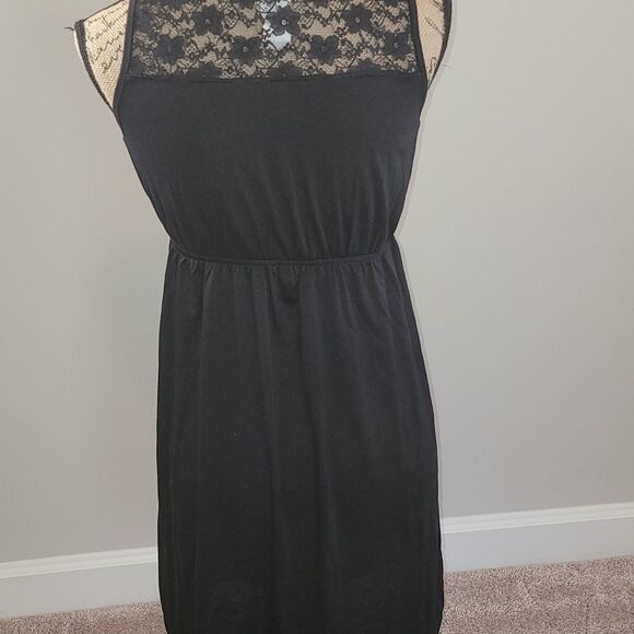 NWOT Espresso black dress with lace top - Picture 3 of 4
